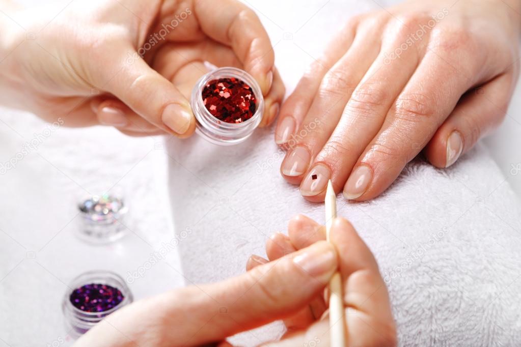 Manicure, nail decorating
