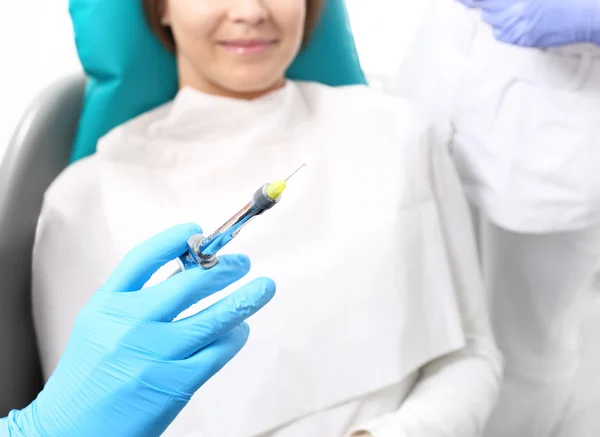 Dental treatment under anesthesia — Stock Photo, Image