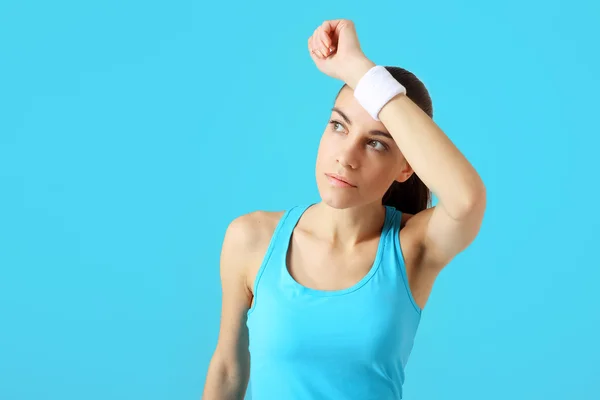 There is power! Happiness and fatigue after exercise — Stock Photo, Image