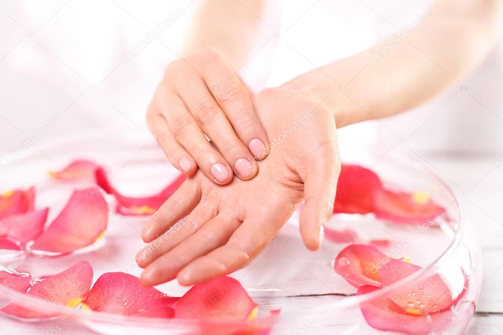 Acupressure natural hand massage