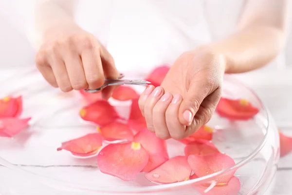 Medicated nail styling — Stock Image Medicated nail styling Royalty Free Stock Photos