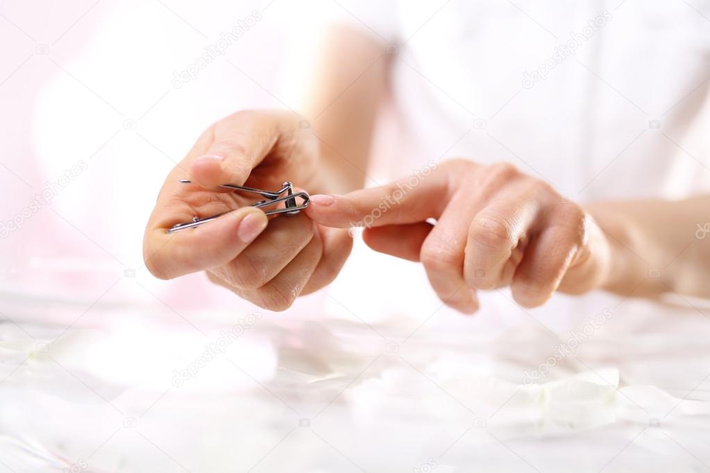 Clipping nails, hand care