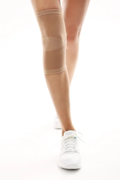 Knee brace, rehabilitation and orthopedics — Stock Photo, Image