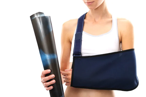 Hand in a sling — Stock Photo, Image