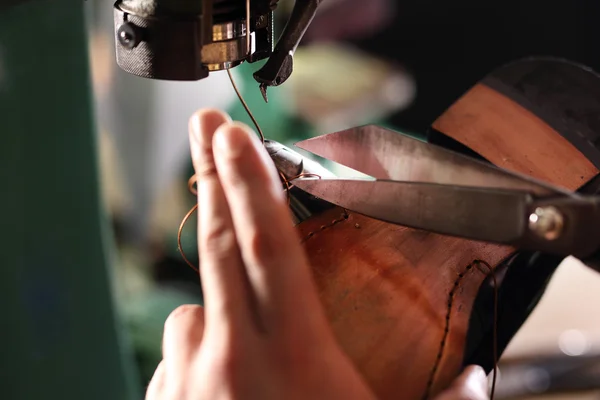 Sewing machine shoes — Stock Photo, Image