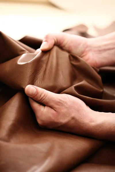 The plant leather craftsman — Zdjęcie stockowe