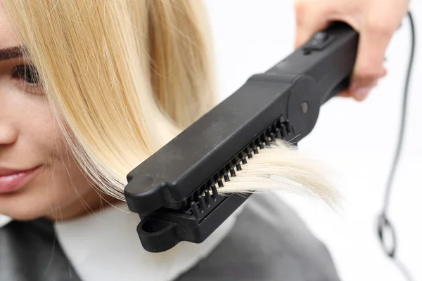 Demir berber makası, saç düzleştirme. — Stok fotoğraf