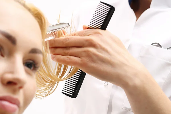 Haircut  chinese knife — Stock Photo, Image