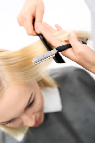 Haircut  chinese knife — Stock Photo, Image