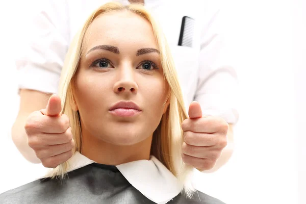 Como escolher um penteado para a sua forma de rosto — Fotografia de Stock