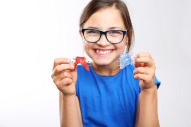 Healthy, beautiful smile, the child to the dentist. clipart