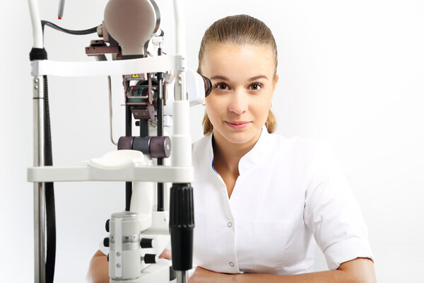 An eye exam, a visit to the eye doctor