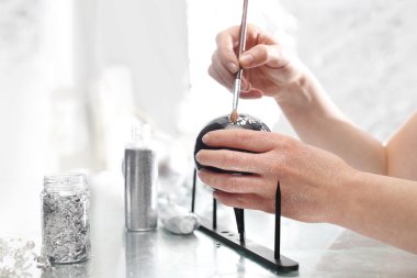 Siyah önemsiz şey Noel ağacı