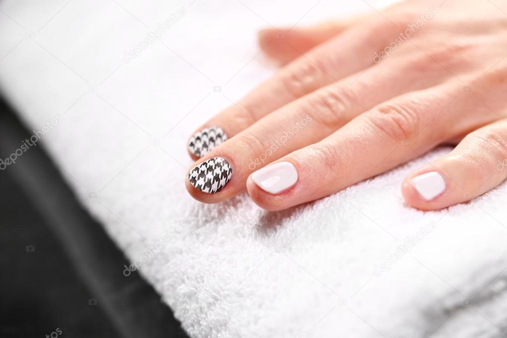 Stickers nail manicure