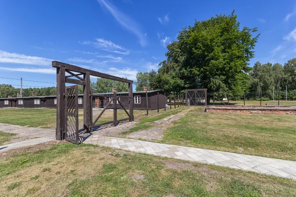 Ворота концентрационного лагеря — стоковое фото