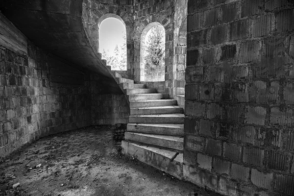 Circular staircase with steps — Stock Photo, Image