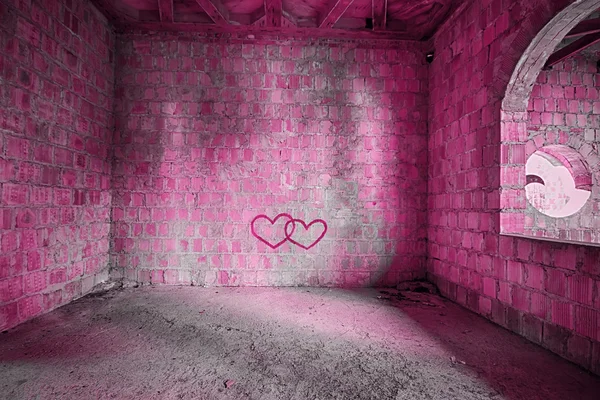 The Pink room in bulding — Stock Photo, Image