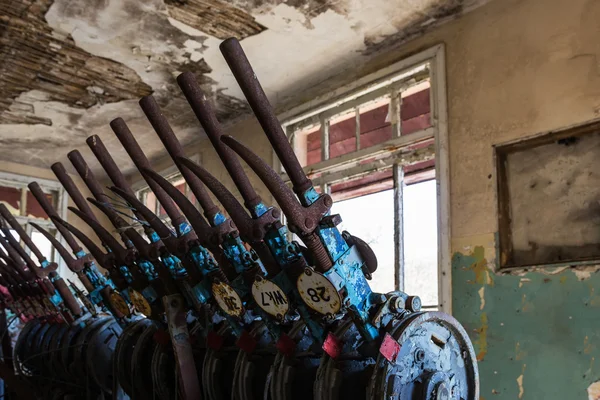 Caixas de sinal ferroviário — Fotografia de Stock