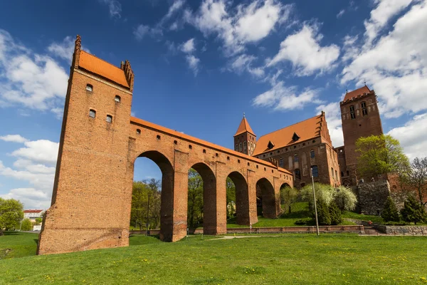 Hrad ve městě Kwidzyn — Stock fotografie