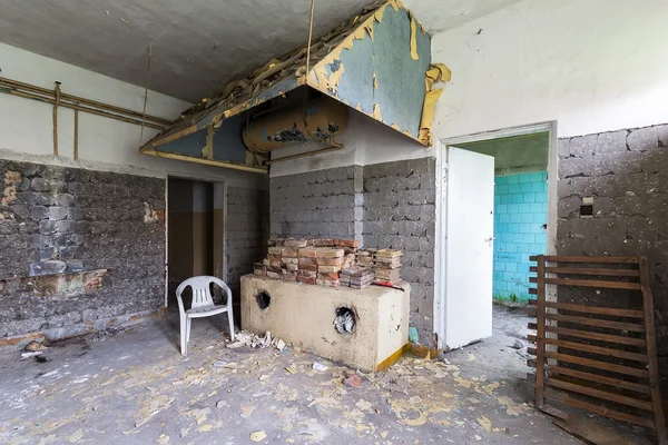 La cocina abandonada — Foto de Stock
