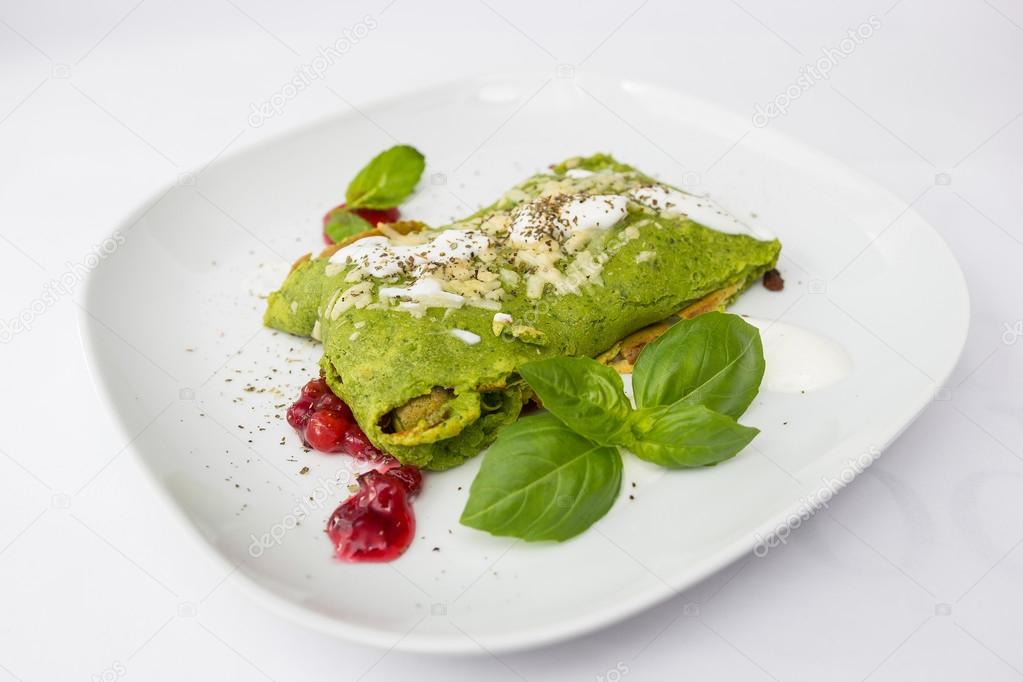 The Spinach pancake