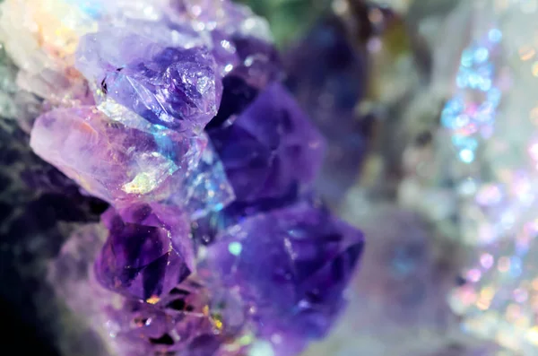 Beautiful crystal magic amethyst gem stone.