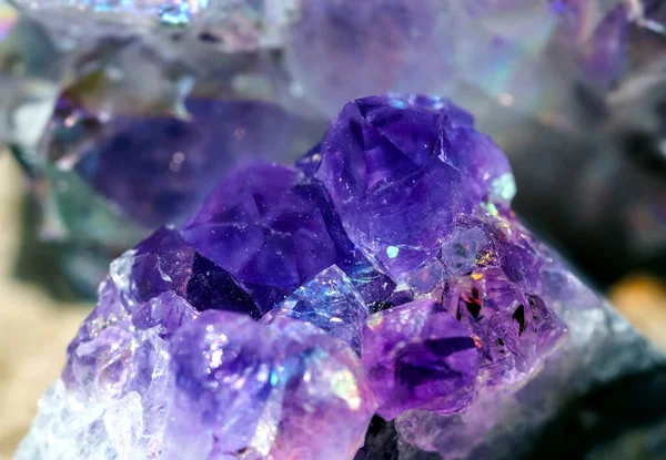 Beautiful crystal magic amethyst gem stone.