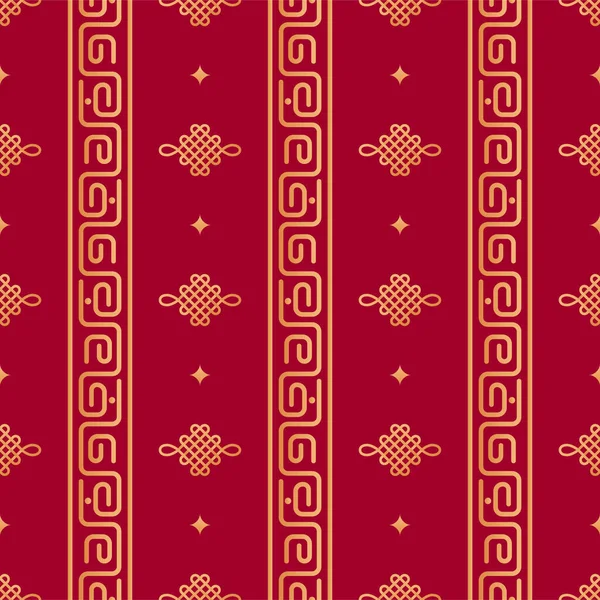 Modèle Vectoriel Géométrique Chinois Sans Couture Motif Sans Couture Nodal — Image vectorielle