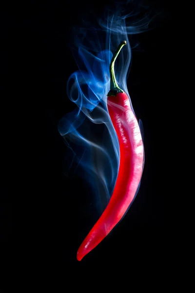 Smoking Hot Red Chilli Pepper — Stock Photo, Image