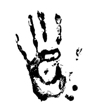 El izi, deri dokusu ve mürekkep.