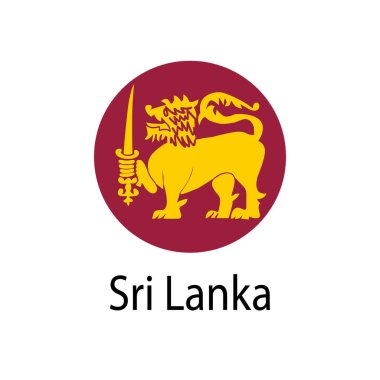 Sri lanka bayrak vektörü