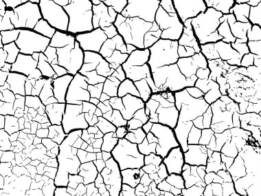 The Crracks Grunge Şehir Arkaplanı. Doku Vektörü.