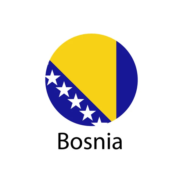 Bandeira Bósnia Herzegovina — Vetor de Stock