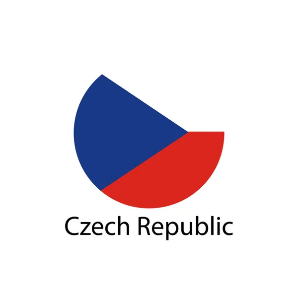 Bandera Republiki Czeskiej — Wektor stockowy