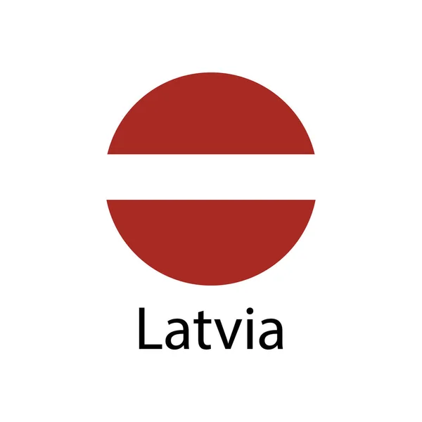 라트비아 색상과 비율은 정확하다 라트비아의 라트비아 플래그 라트비아 플래그 — 스톡 벡터