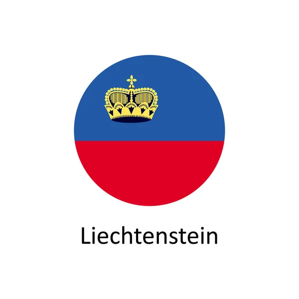 Vector Bandera Liechtenstein Liechtenstein Bandera Ilustración Liechtenstein Bandera Imagen Liechtenstein — Archivo Imágenes Vectoriales