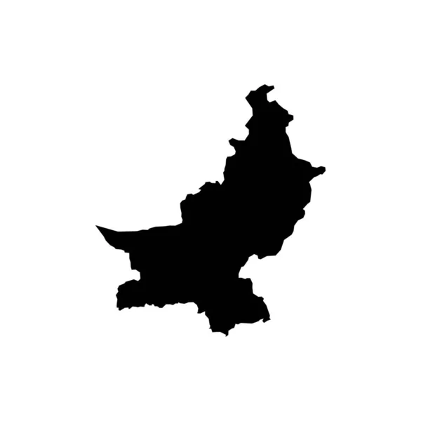 Mappa Generale Del Pakistan Illustrazione Del Vettore Isolato — Vettoriale Stock