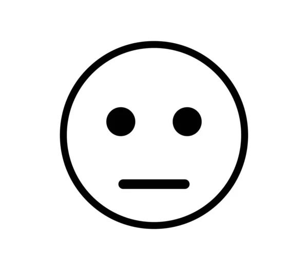 Tunn Linje Misstänksam Emoji Tal Bubbla Logotyp Begreppet Smiley Med — Stock vektor