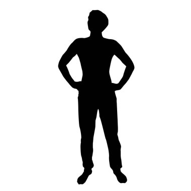 Adam sırtında kaslarını gösteriyor.