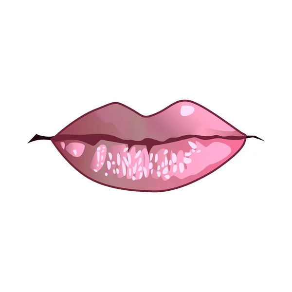 Lips Women Kiss Mouth Valentines Mouthers Day Logo Love Sexy — стоковый вектор