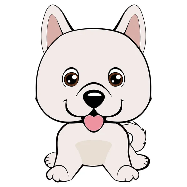 Eskimo Dog Spitz — 스톡 벡터