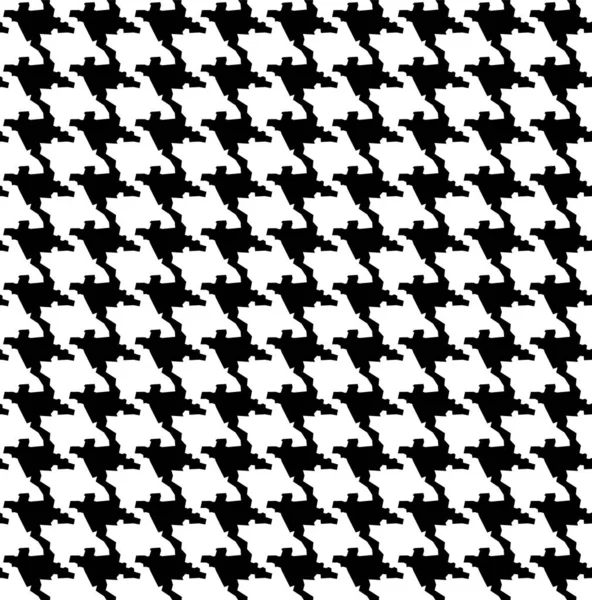 Ein Hundezahnmuster. Schwarz-weißes Muster — Stockvektor