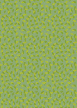 Yeşil arkaplanda yaprakları olan desen