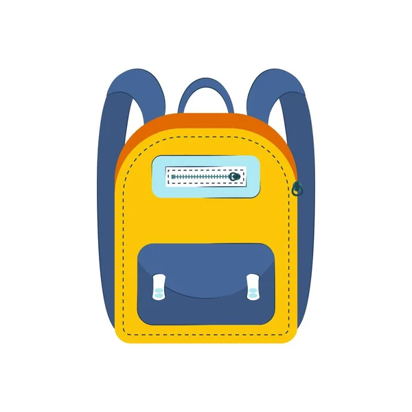 Premium Vector  School bag with student education supplies of welcome back  to school. backpack with books, calculator and globe, paint, brush and  flasks, scissors, glue and alarm clock, glue and ball