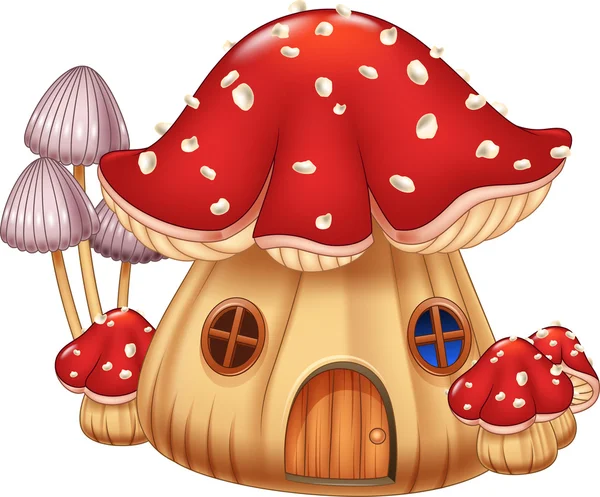 Illustratie Mushroom huis — Stockvector