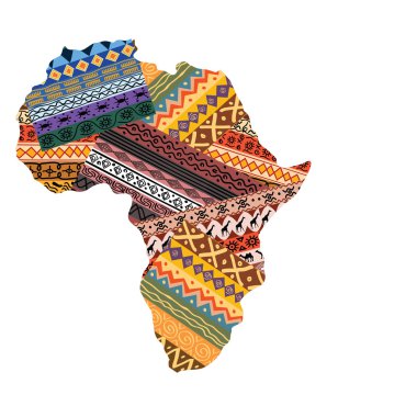Süs Afrika kıtasının çizimi
