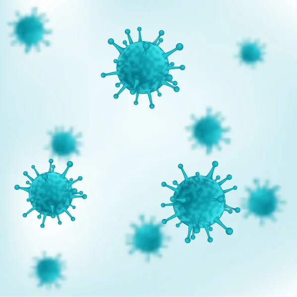 Virus- oder bakterieller Hintergrund — Stockvektor