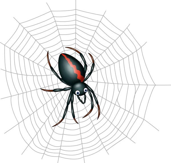 Lindo dibujo animado de araña — Archivo Imágenes Vectoriales