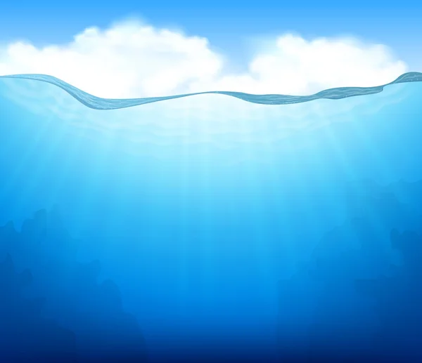 아름다운 해저 세계 — 스톡 벡터