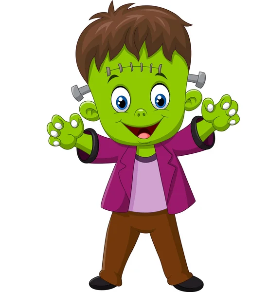 Personaje Frankenstein de dibujos animados — Vector de stock